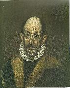 El Greco self-portrait oil painting artist